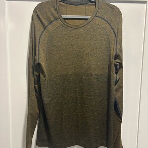 Lululemon Athletica Long Sleeve Tee - Brown and Black